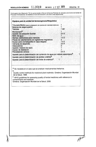 Resolución 3619 de 2013