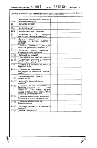 Resolución 3619 de 2013
