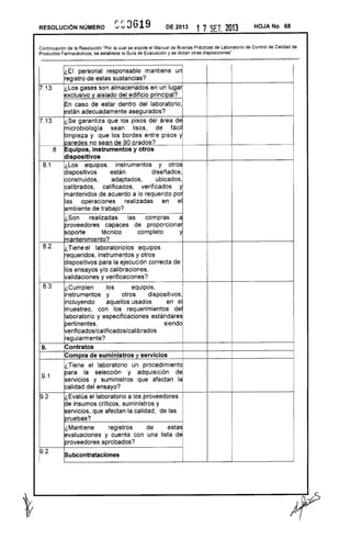 Resolución 3619 de 2013