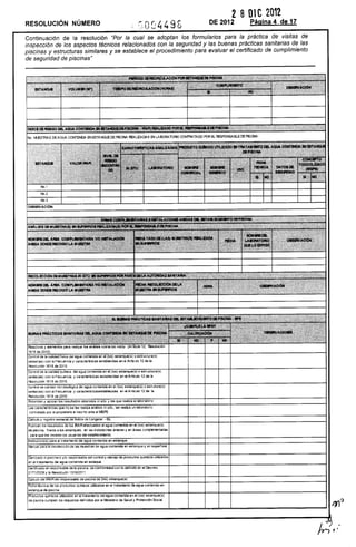 Resolución 4498 de 2012 adopción formularios piscinas