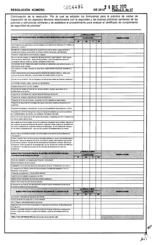 Resolución 4498 de 2012 adopción formularios piscinas