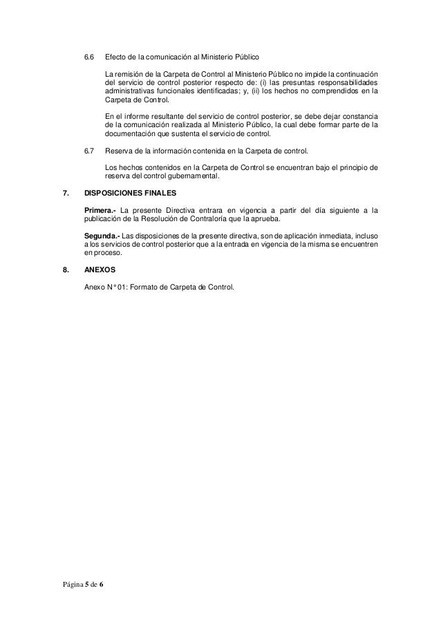 Directiva N° 004-2014-CG/PRON 