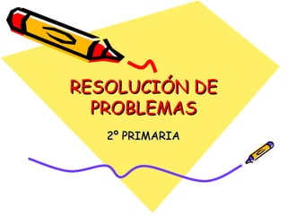 RESOLUCIÓN DE PROBLEMAS 2º PRIMARIA 