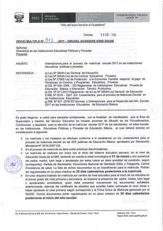 Resolución ministerial n° 0516 2007