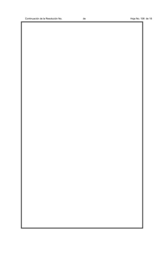 Continuación de la Resolución No.

de

Hoja No. 108 de 18

 