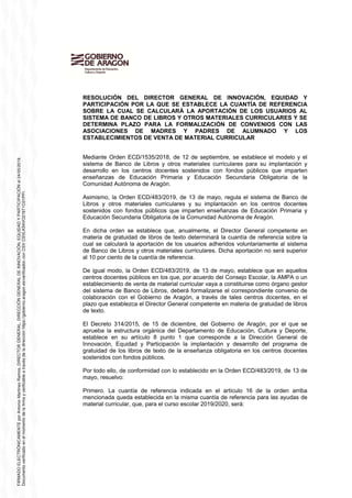 Resolucion GOBIERNO DE ARAGON