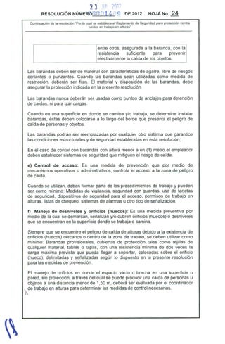 Resolucion 1409 de 2012