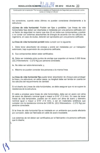 Resolucion 1409 de 2012