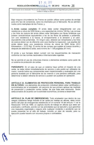 Resolucion 1409 de 2012