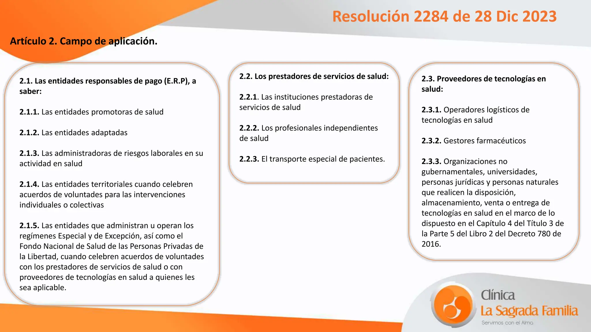 RESOLUCION 2284 DE 2023 glosas y devoluciones | PPTX