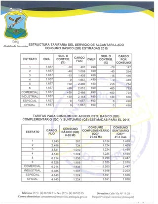 Resolucion 23 tarifas 2015