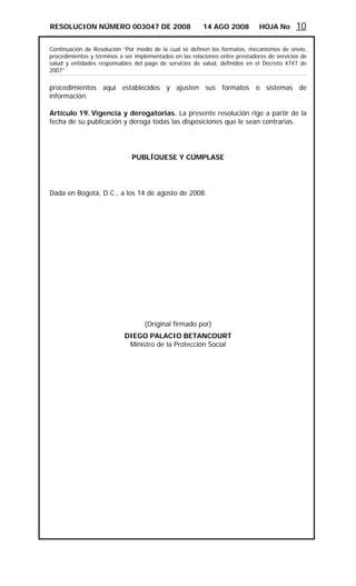 Resolucion 3047