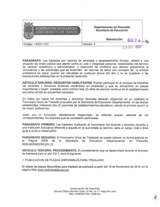 Resolucion 974 29-10-2010