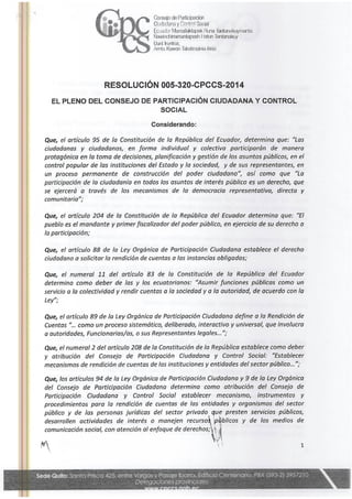 Resolucion cpccs   2014