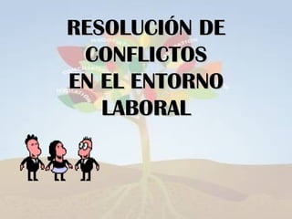 RESOLUCIÓN DE CONFLICTOS EN EL ENTORNO LABORAL 