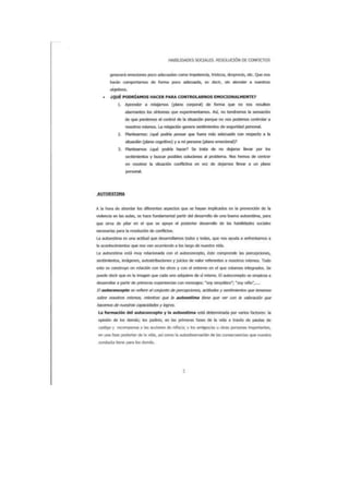 Resolucion de conflictos