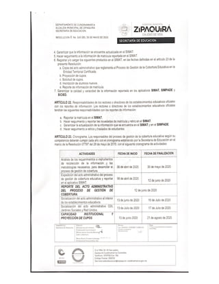 Resolucion de matricula 2021