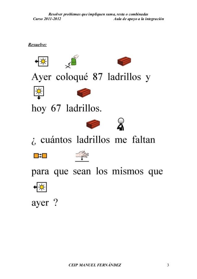 Resolucion de problemas de sumas y restas para primer ciclo con arawo…