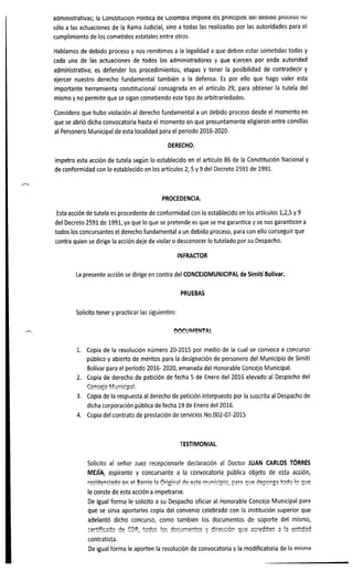 COMUNICACION DE ACCION CONSTITUCIONAL