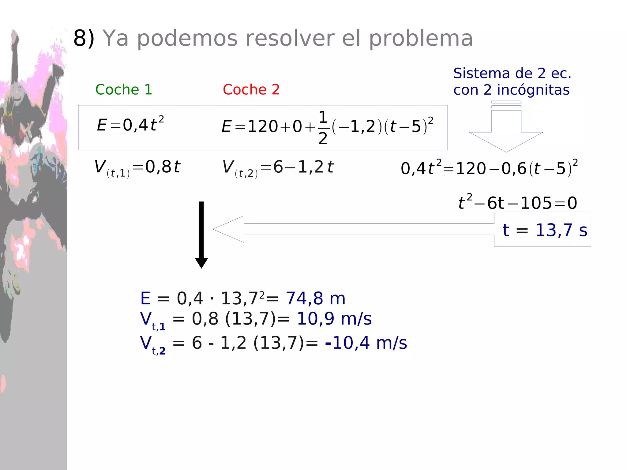Establecer un  sistema de coordenadas . 