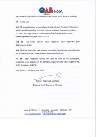 Manual monografia OAB/ESA