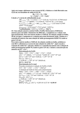Resolução comentada de exercícios de química analítica.docx