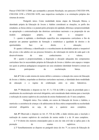 Resolução conselho nacional de educação câmara de educação básica (ceb ...