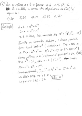 Questões de matemática - Conjuntos Numéricos