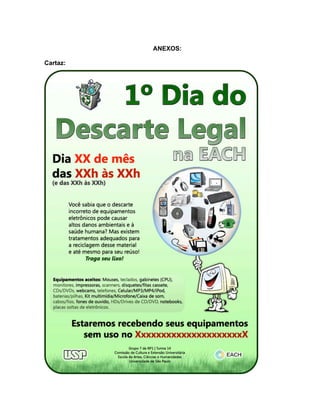 ANEXOS:

Cartaz:
 