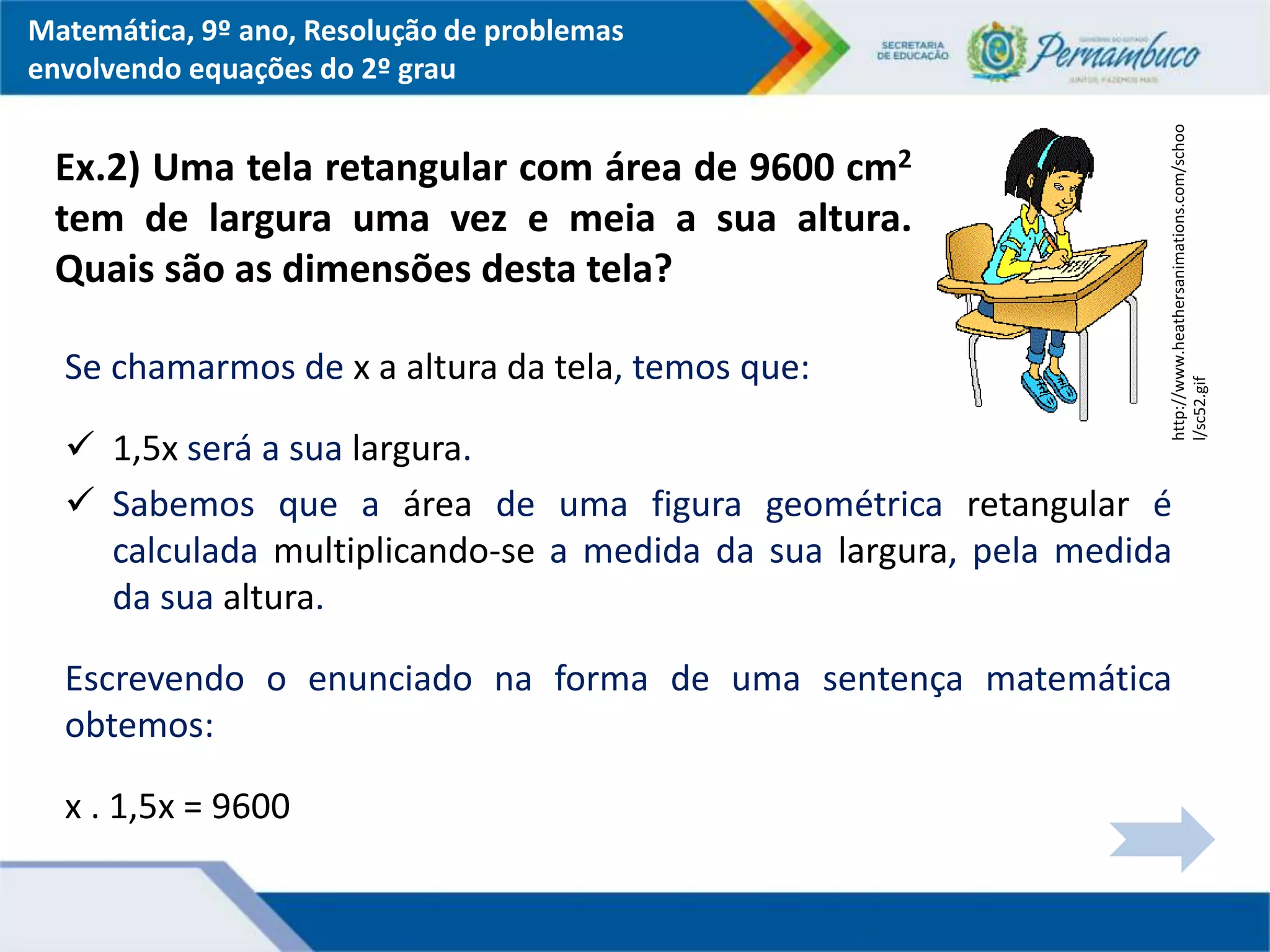 Resolução de problemas envolvendo equações do 2º grau.ppt