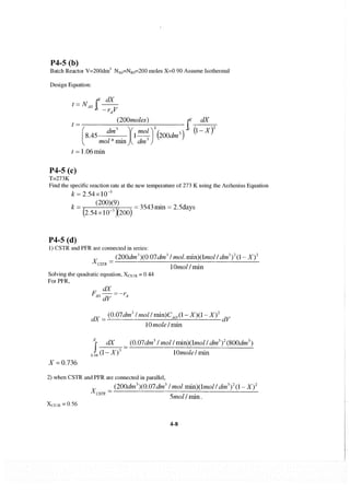 Resolução fogler 4ed.
