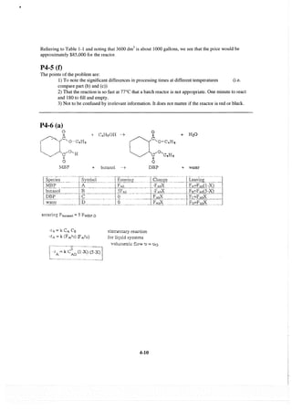 Resolução fogler 4ed.
