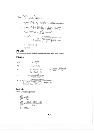 Resolução fogler 4ed.