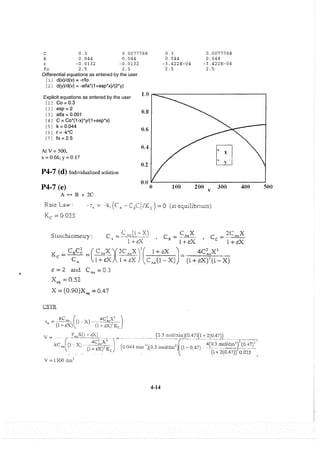 Resolução fogler 4ed.