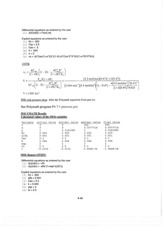 Resolução fogler 4ed.