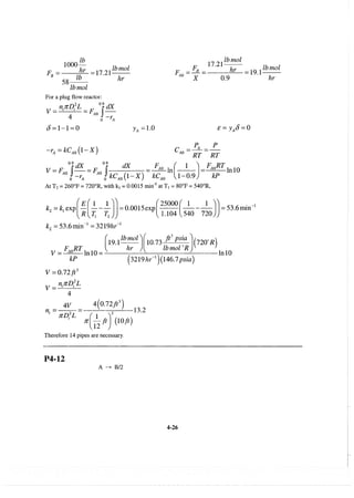Resolução fogler 4ed.