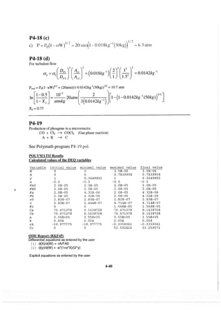 Resolução fogler 4ed.