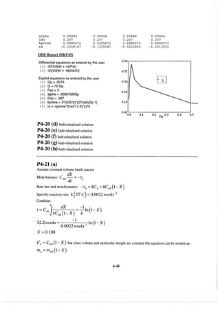 Resolução fogler 4ed.