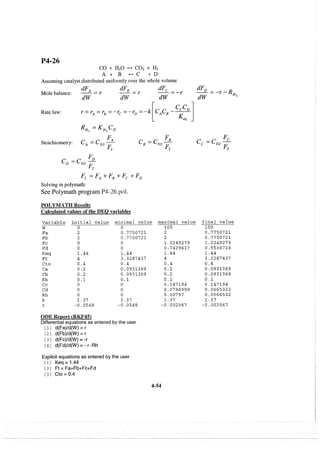Resolução fogler 4ed.