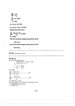 Resolução fogler 4ed.
