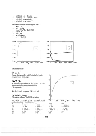 Resolução fogler 4ed.