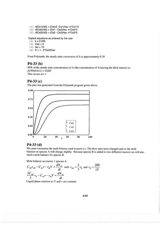 Resolução fogler 4ed.