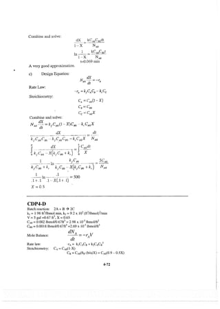 Resolução fogler 4ed.
