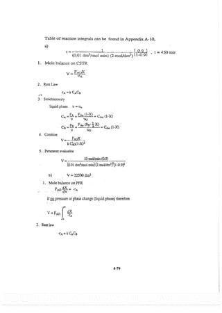 Resolução fogler 4ed.