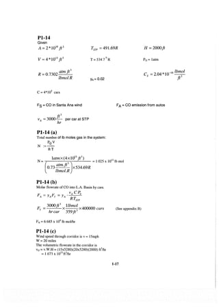 Resolução fogler 4ed.