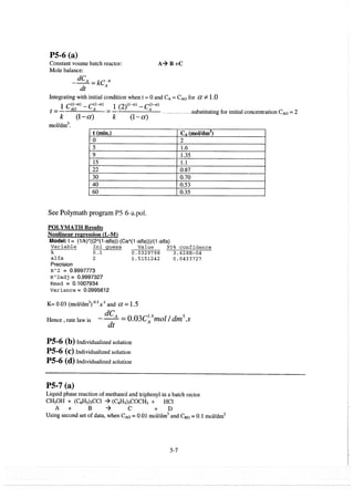 Resolução fogler 4ed.