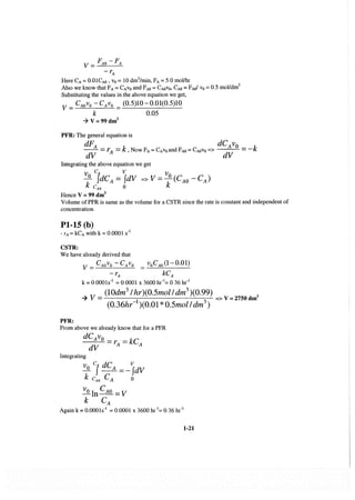 Resolução fogler 4ed.