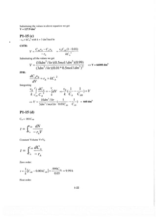Resolução fogler 4ed.