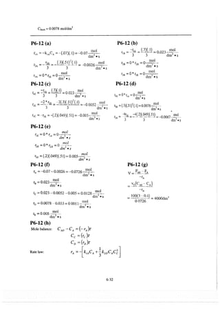 Resolução fogler 4ed.