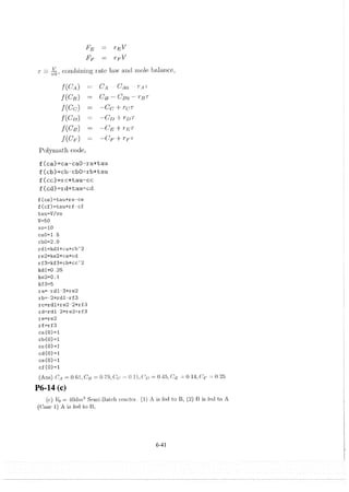 Resolução fogler 4ed.